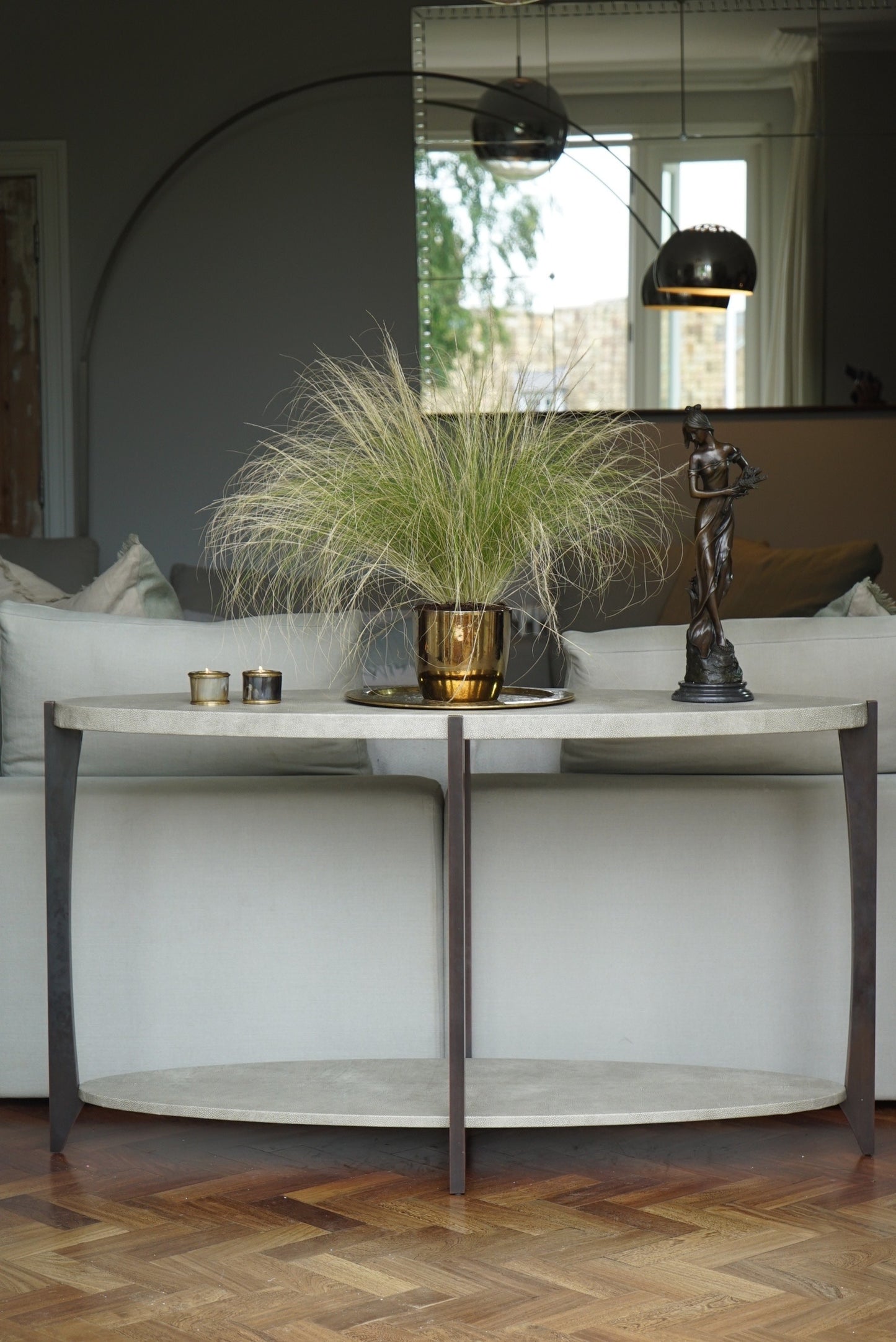 Belvedere Console Table, Oval