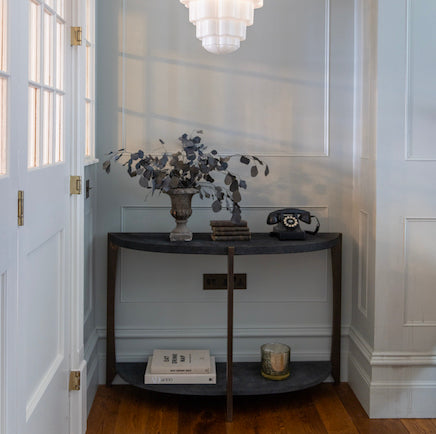 Belvedere Console Table, Demi Lune