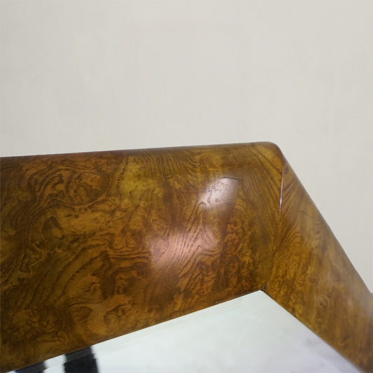 Octagonal Ash Burr Mirror