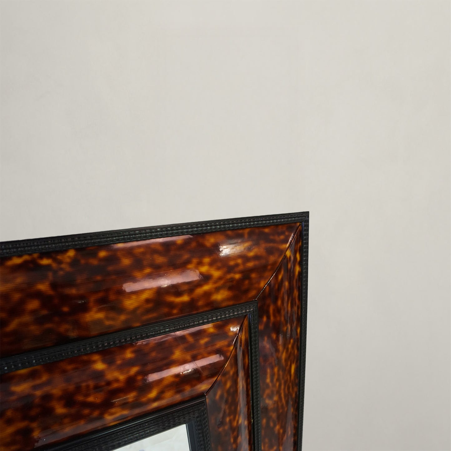 Dutch Double Curve Tortoise Shell Mirror