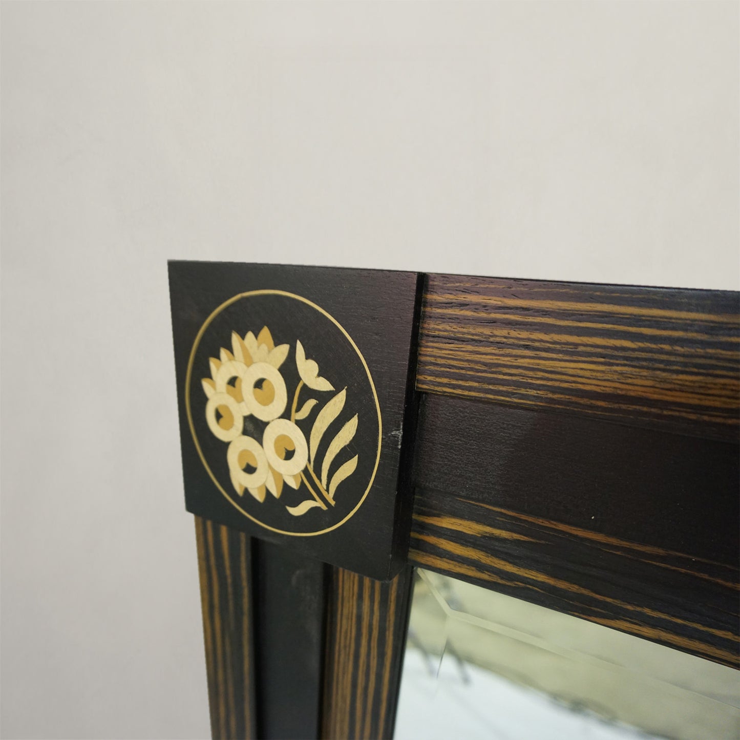 Macassar & Ebony Step Mirror