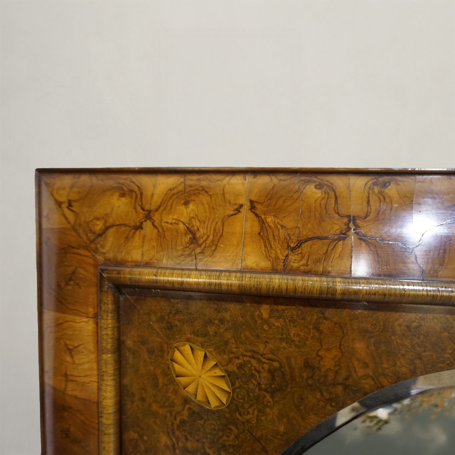 Burl Oval Mirror