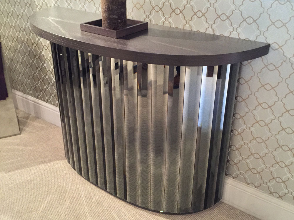 Linea Console Table, Demi Lune