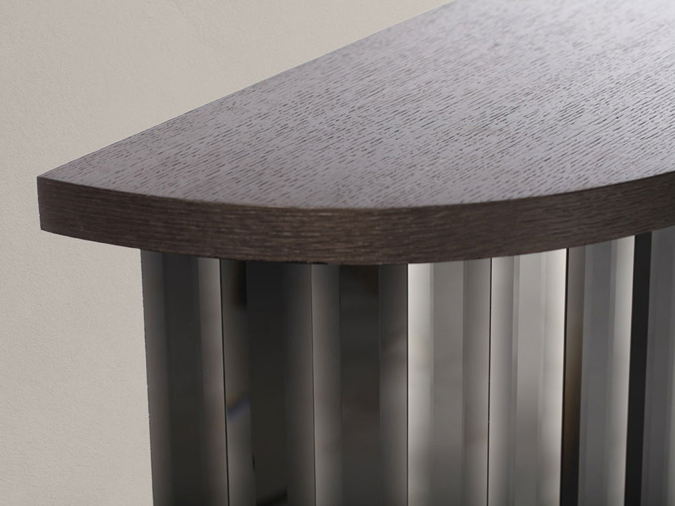 Linea Console Table, Demi Lune