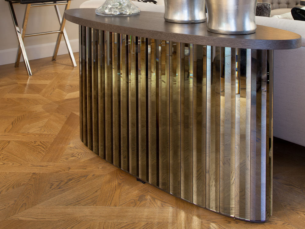 Linea Console Table, Oval