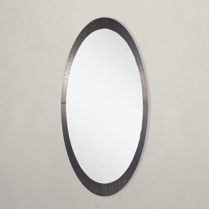 Small Como Oval Mirror, Etched