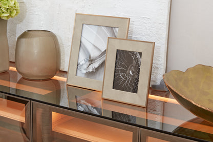 Leather & Brass Picture Frames