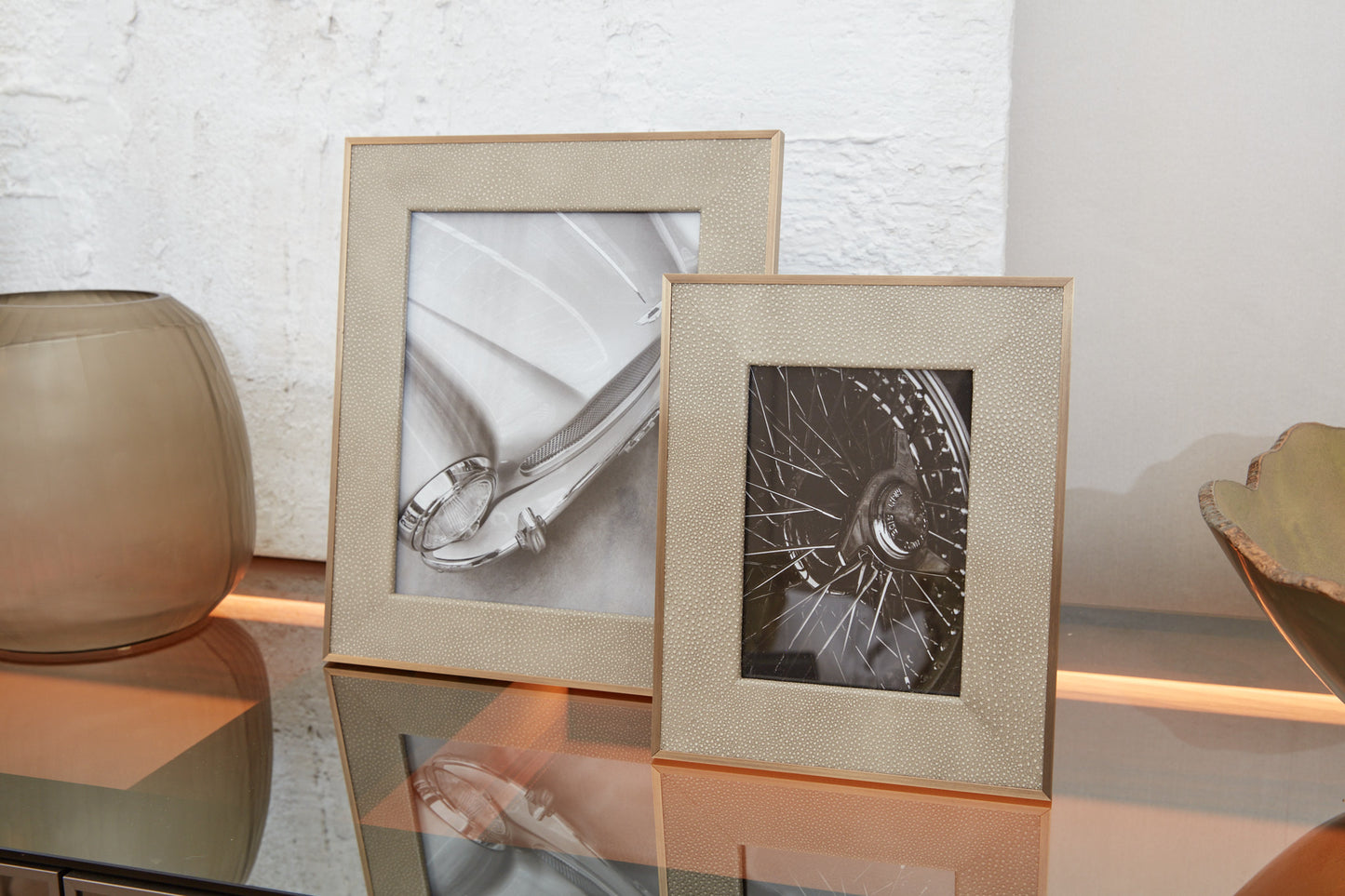 Leather & Brass Picture Frames