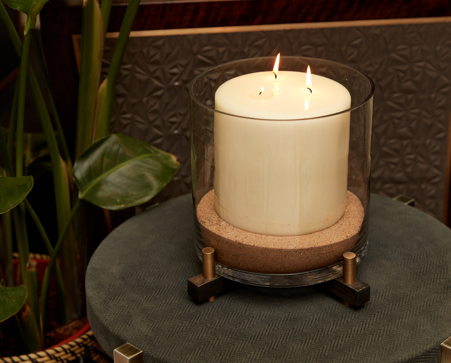 Candle Holder, Wood