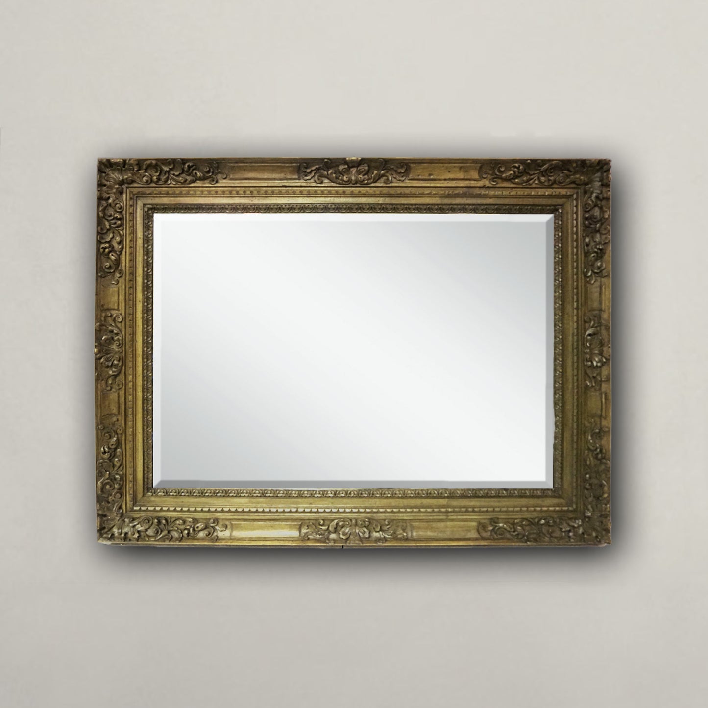Antique Pine Carved Mirror