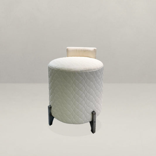 Quilted Circular Stool - £350 (was £3,450)