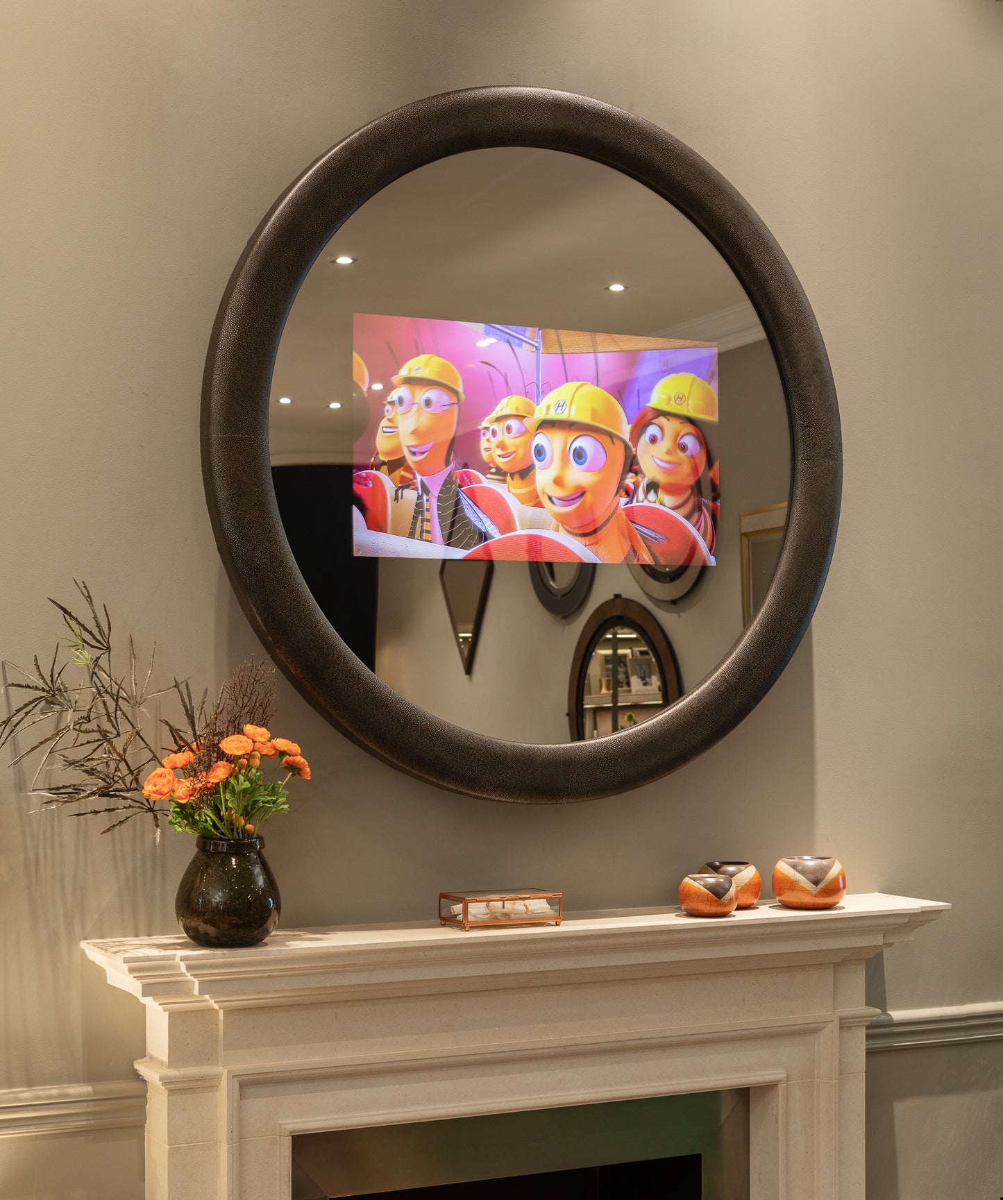 Saxon Round TV Mirror - £2,500 (was £9,281)