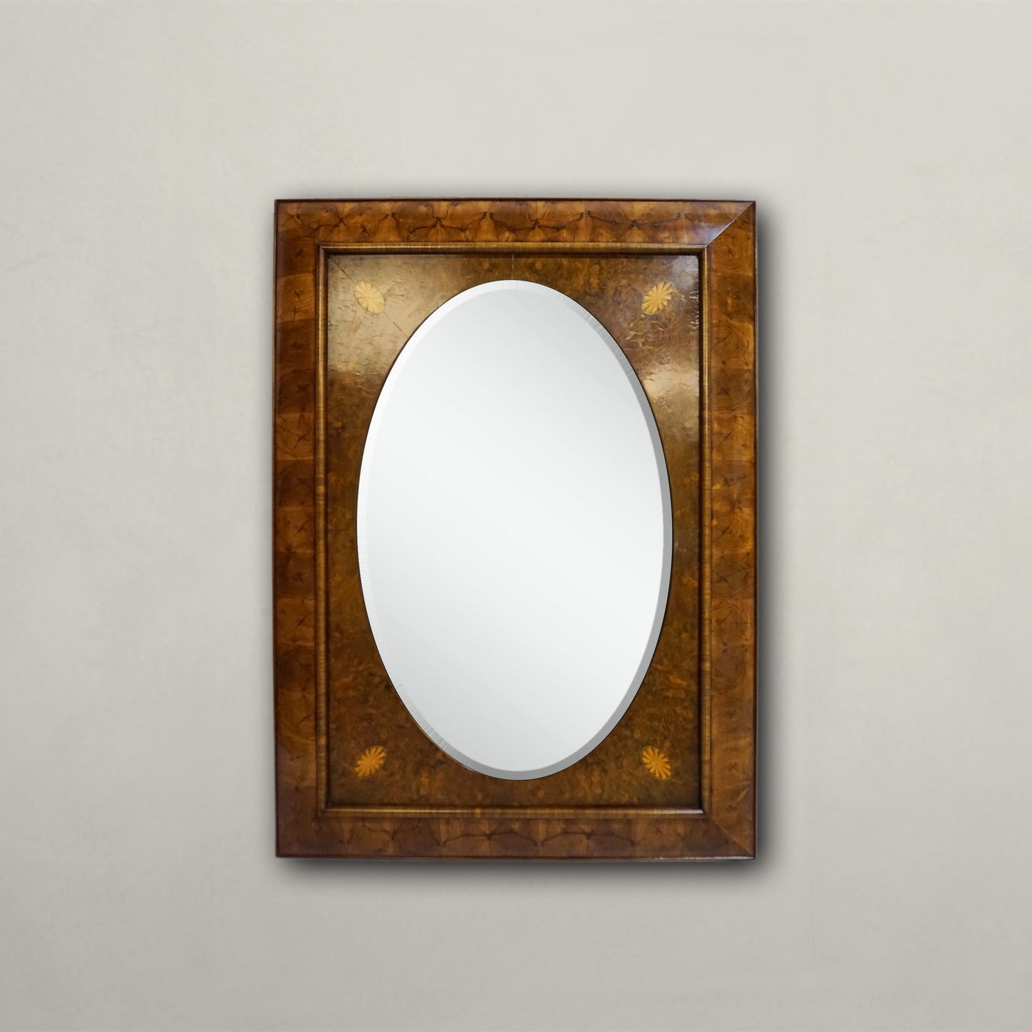 Burl Oval Mirror