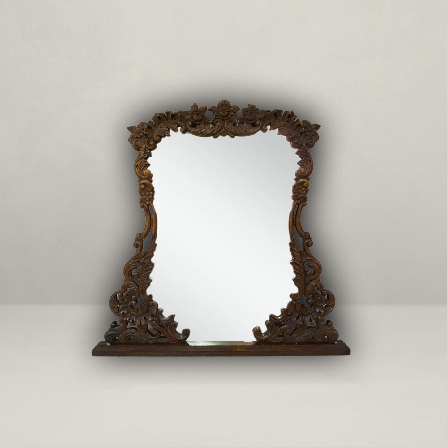 Carved Overmantel Mirror