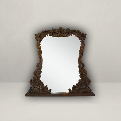 Carved Overmantel Mirror