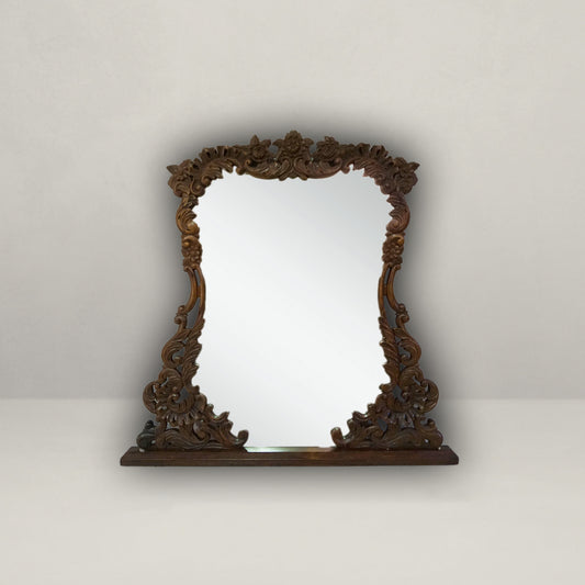 Carved Overmantel Mirror