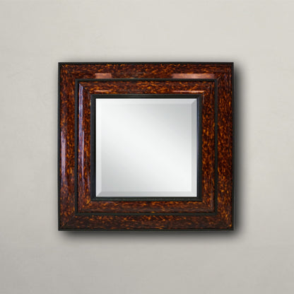 Dutch Double Curve Tortoise Shell Mirror