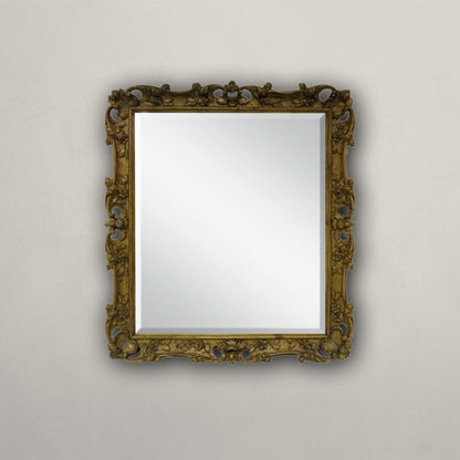Antique Pine Carved Mirror