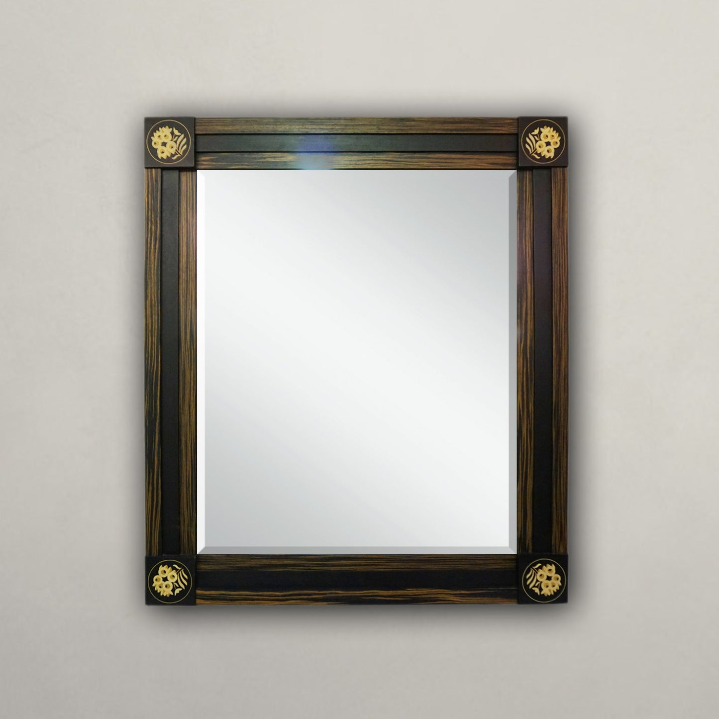 Macassar & Ebony Step Mirror