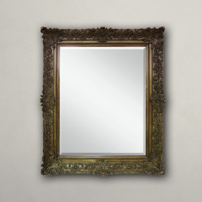 Floral Relief Carved Mirror