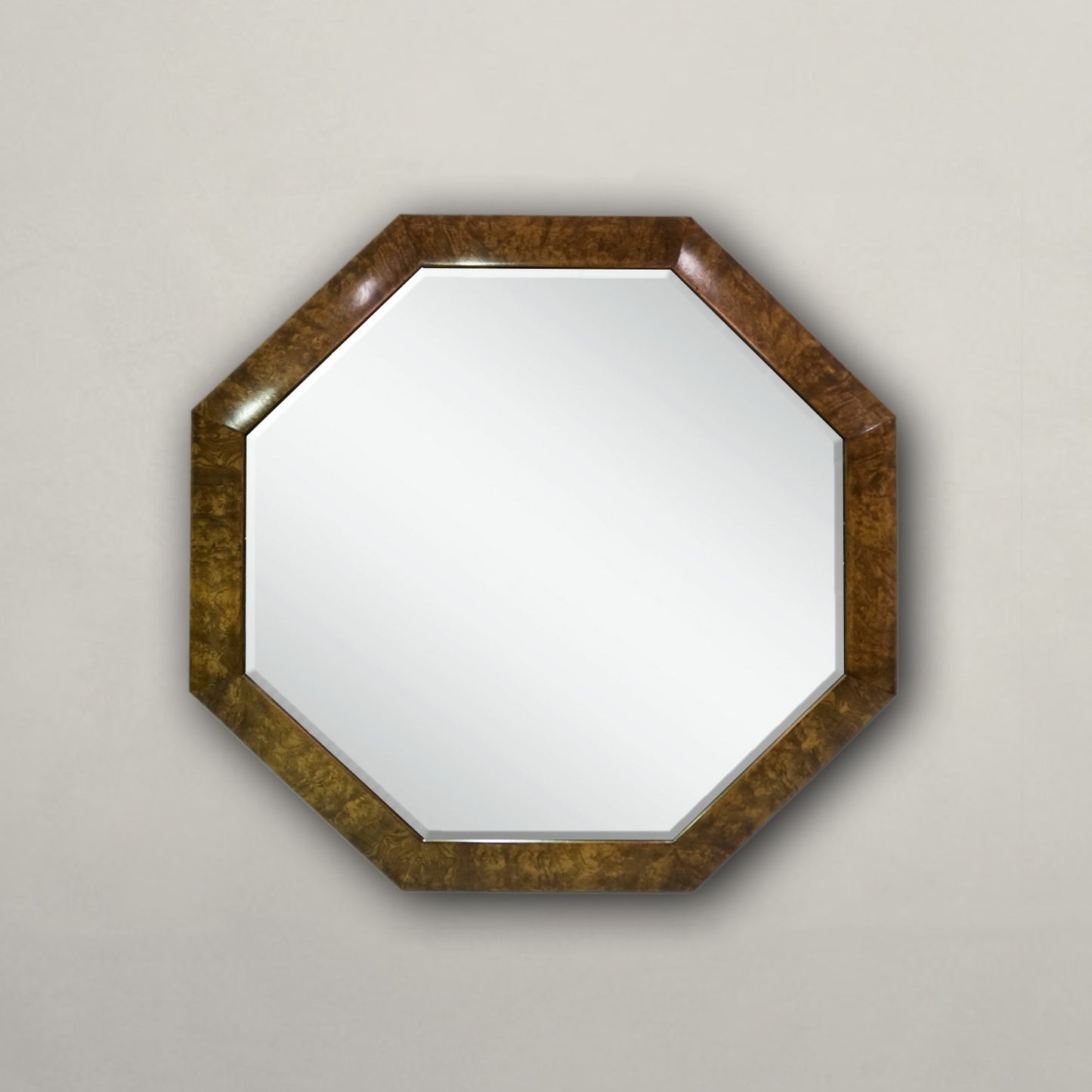 Octagonal Ash Burr Mirror