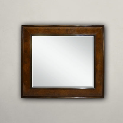 Curved Oyster Veneer Mirror