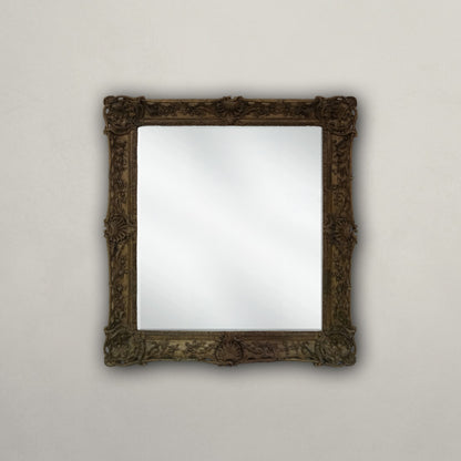 Antique Pine Carved Mirror