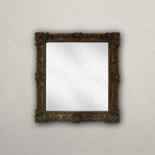 Antique Pine Carved Mirror