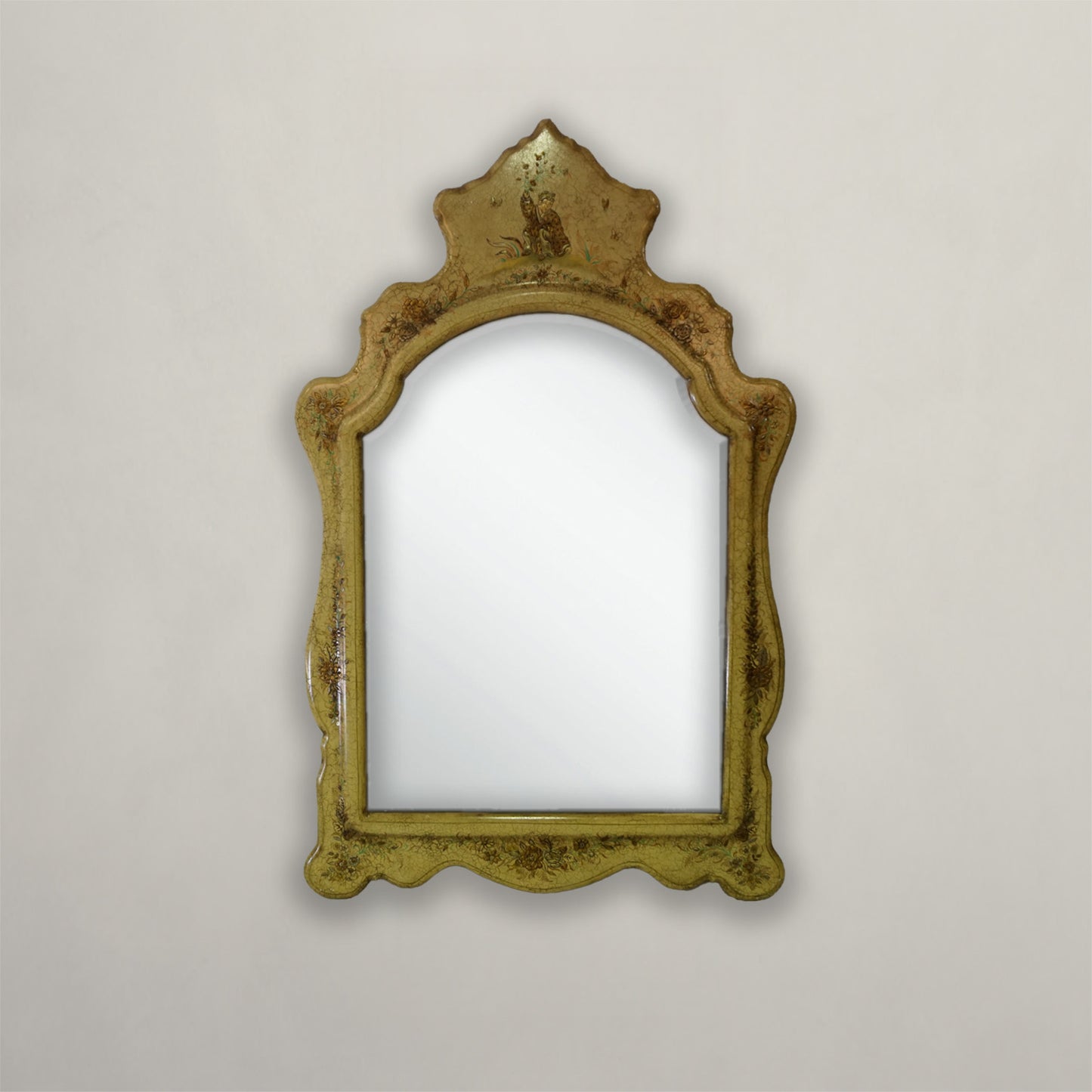 Ivory Chinoiserie Decorative Mirror