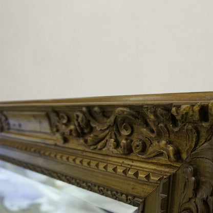 Antique Pine Carved Mirror