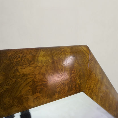 Octagonal Ash Burr Mirror