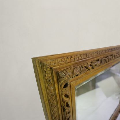 Antique Pine Carved Mirror