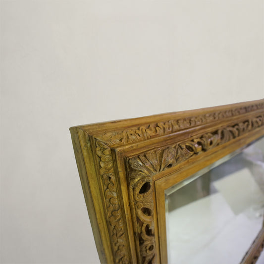 Antique Pine Carved Mirror