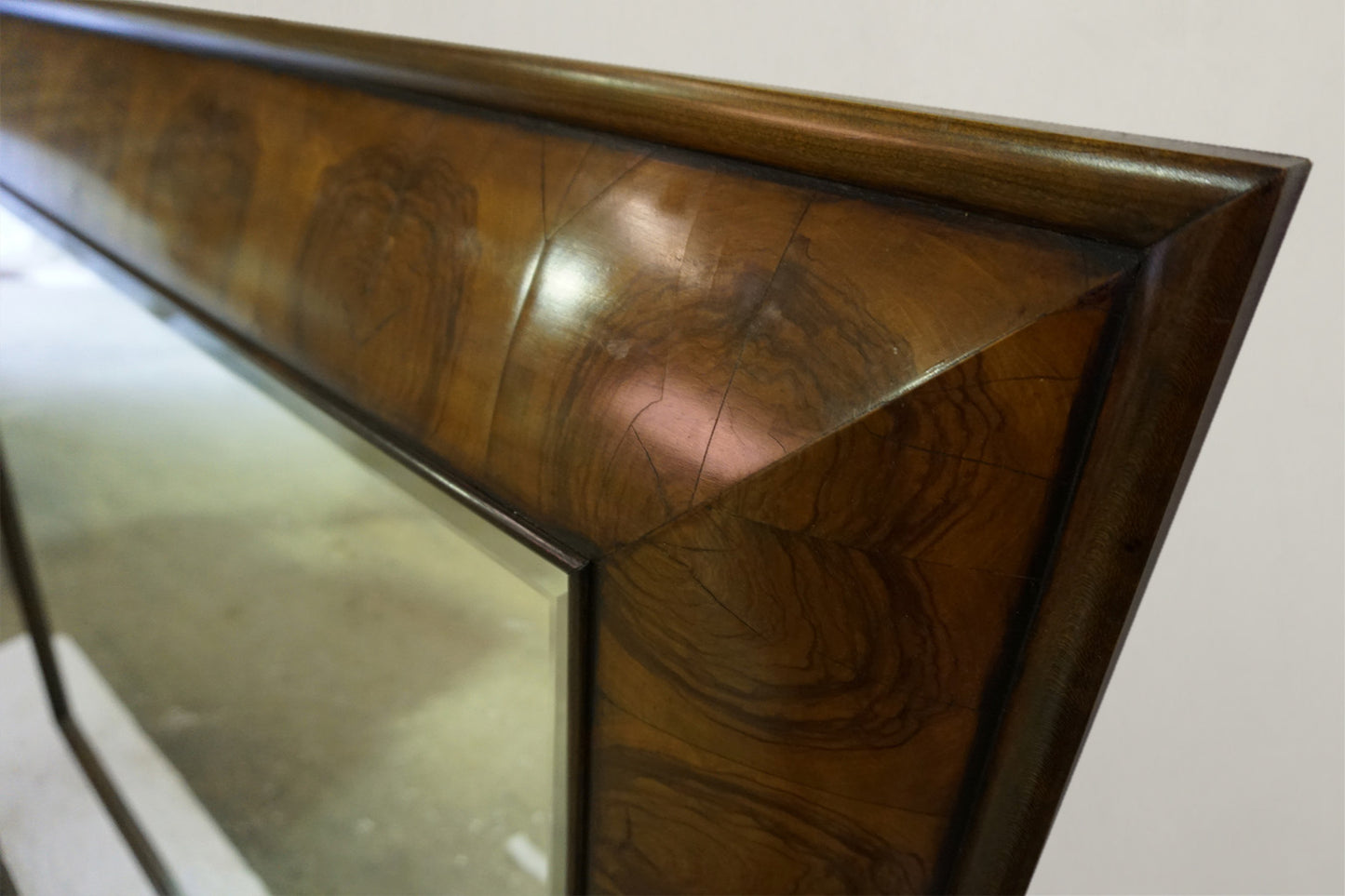 Yew Oyster Curved Mirror