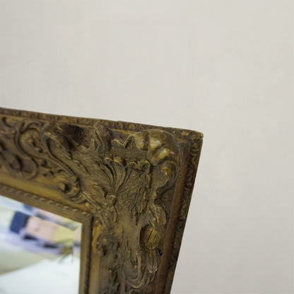Floral Relief Carved Mirror