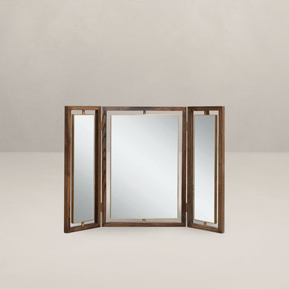 Oxford Triptych Dressing Table Mirror, Wood