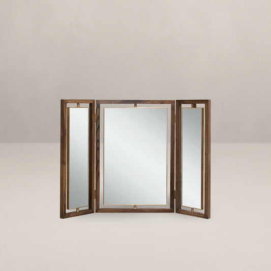 Oxford Triptych Dressing Table Mirror, Wood