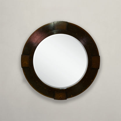 Laburnam Oyster Round Mirror